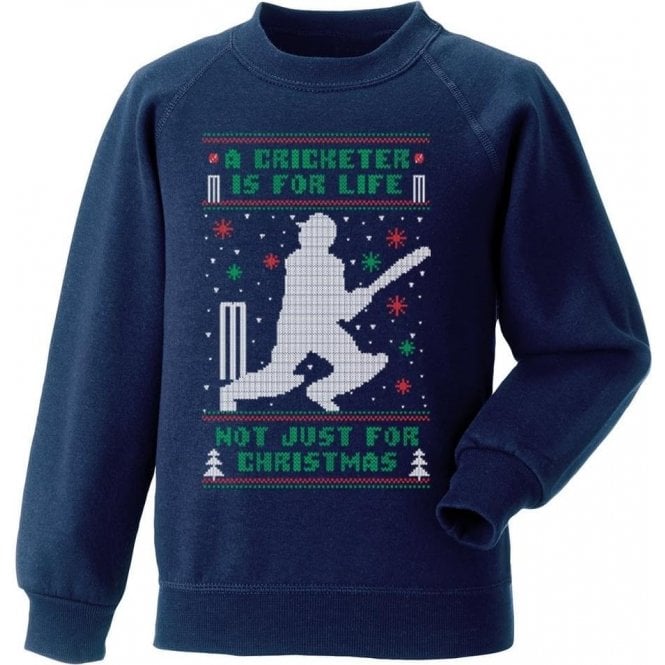 A Cricketer Is For Life, Not Just For Christmas Jumper