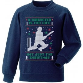 A Cricketer Is For Life, Not Just For Christmas Jumper