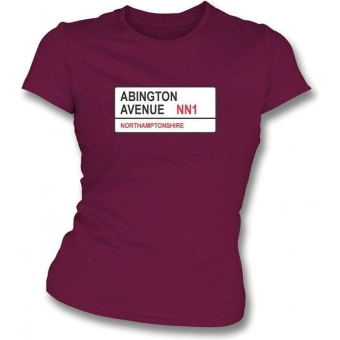 Abington Avenue NN1 Women's Slim Fit T-shirt (Northamptonshire)