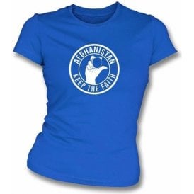 Afghanistan Keep The Faith Women's Slimfit T-shirt