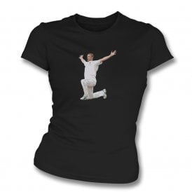 Andrew Flintoff (England Influenced) Art Print Womens Slim Fit T-Shirt
