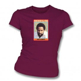 Andy Roberts Retro Sticker Womens Slim Fit T-Shirt