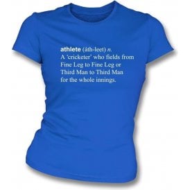 Athlete Definition Womens Slim Fit T-Shirt