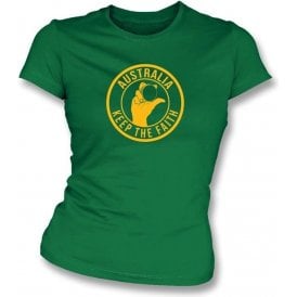Australia Keep The Faith Women's Slimfit T-shirt