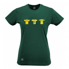 Australia Retro Cricket Kits (True Colours Collab) Organic Womens Slim Fit T-Shirt