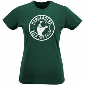 Bangladesh Keep The Faith Women's Slimfit T-shirt