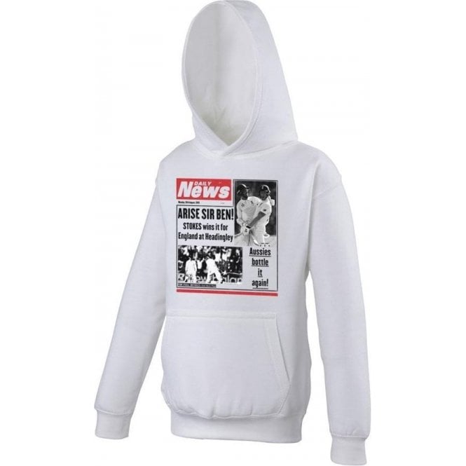 Ben Stokes Daily News Kids Hooded Sweatshirt