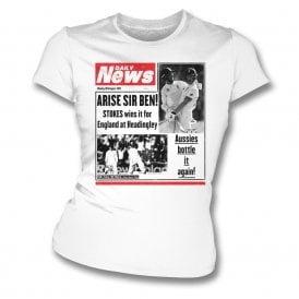 Ben Stokes Daily News Organic Womens Slim Fit T-Shirt