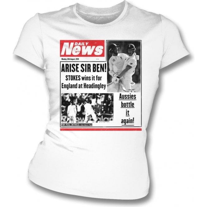 Ben Stokes Daily News Womens Slim Fit T-Shirt