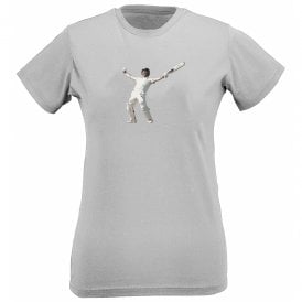 Ben Stokes (England Influenced) Art Print Organic Womens Slim Fit T-Shirt