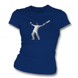 Ben Stokes (England Influenced) Art Print Womens Slim Fit T-Shirt