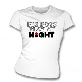 Big Boys Play At Night (70's World Series) (As Worn By Imran Khan) Organic Womens Slim Fit T-Shirt