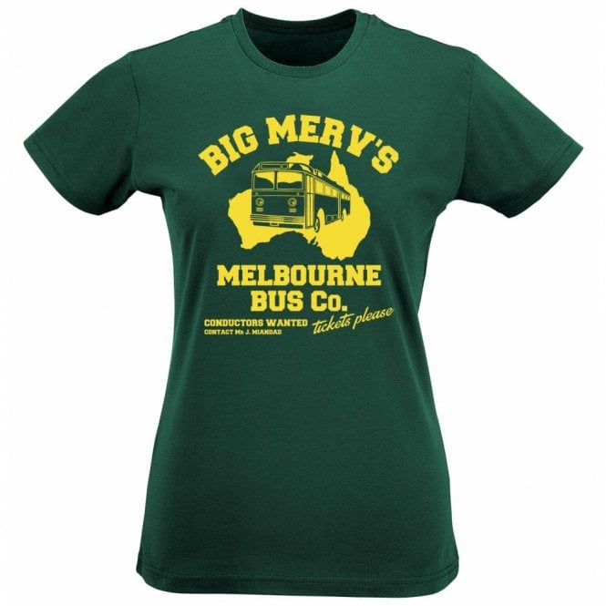 Big Merv's Melbourne Bus Co. Organic Womens Slim Fit T-Shirt