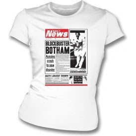 Blockbuster Botham 1981 Womens Slim Fit T-Shirt