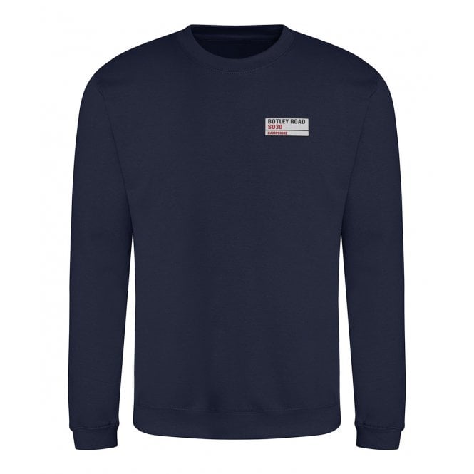 Botley Road SO30 (Hampshire) Embroidered Left Breast Logo Sweatshirt
