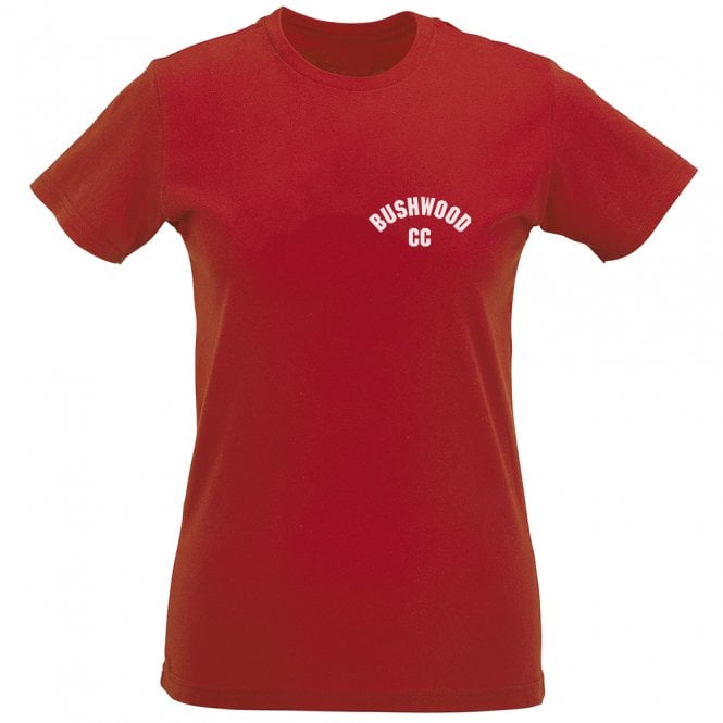 Bushwood CC (Caddyshack Inspired) Left Breast Logo Womens Slim Fit T-Shirt