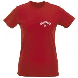 Bushwood CC (Caddyshack Inspired) Left Breast Logo Womens Slim Fit T-Shirt