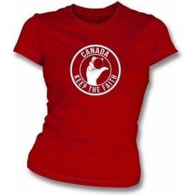 Canada Keep The Faith Women's Slimfit T-shirt