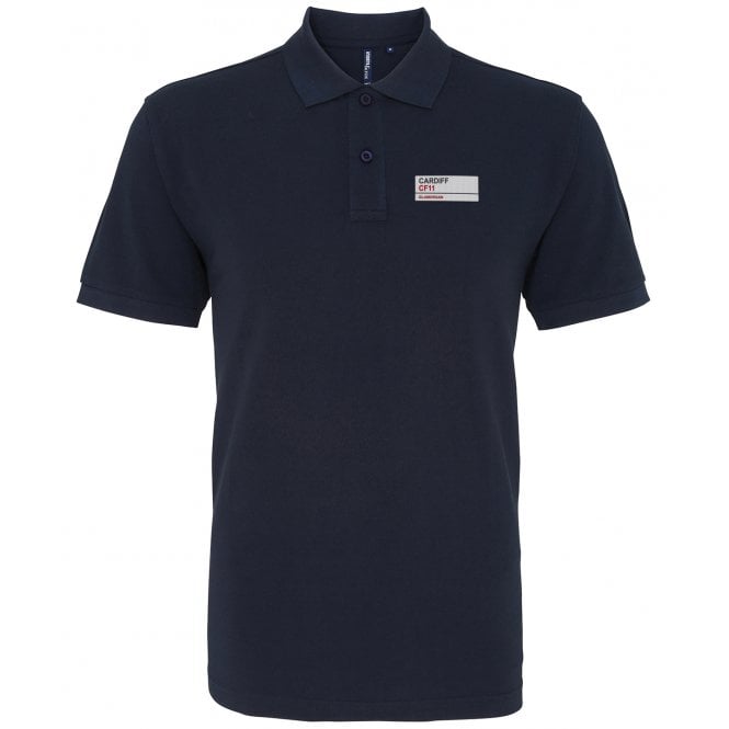 Cardiff CF11 (Glamorgan) Embroidered Left Breast Logo Polo Shirt