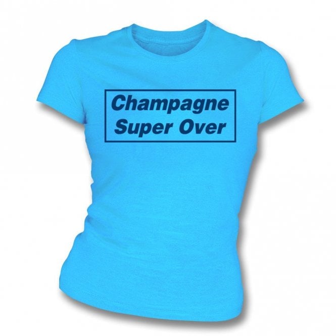 Champagne Super Over (England) Organic Womens Slim Fit T-Shirt
