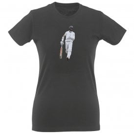 Chris Woakes One Arm Batting (England Influenced) Art Print Organic Womens Slim Fit T-Shirt