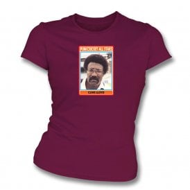 Clive Lloyd Retro Sticker Womens Slim Fit T-Shirt