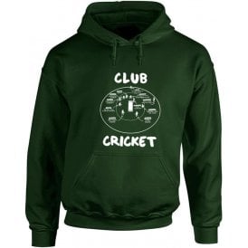 Club Cricket (Fielding Positions) Hooded Sweatshirt