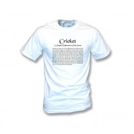 Cricket - A Simple Explanation Organic T-Shirt