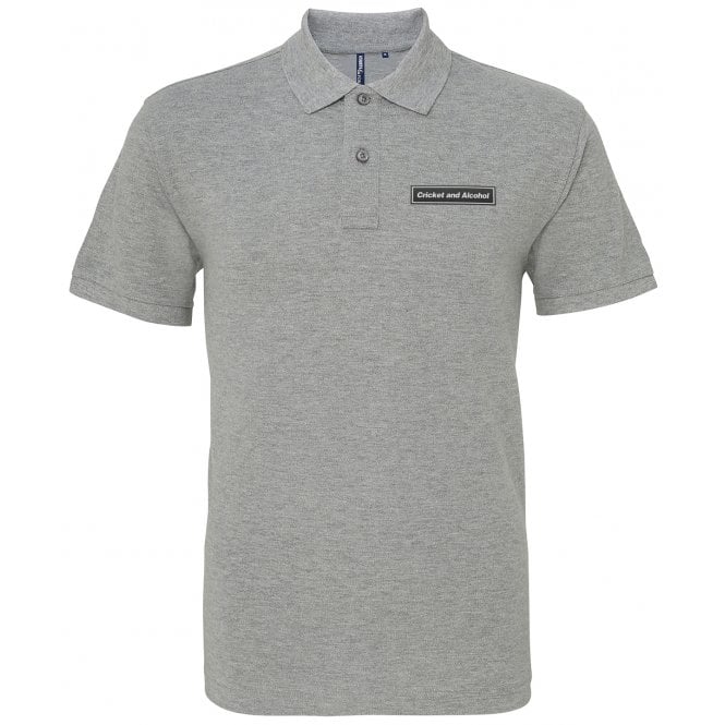 Cricket And Alcohol (Oasis Influenced) Embroidered Left Breast Logo Polo Shirt