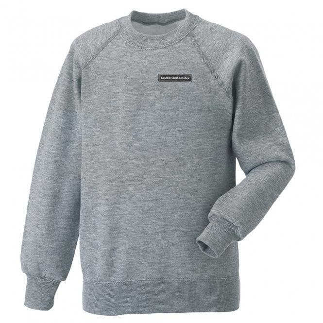 Cricket And Alcohol (Oasis Influenced) Embroidered Left Breast Logo Sweatshirt