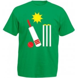 Cricket Bat & Ball Kids T-Shirt