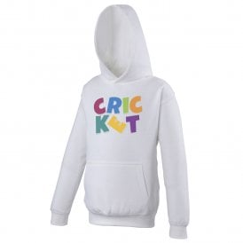 Cricket Colour Logo Kids Hooded Sweatshirt