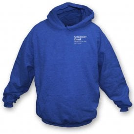 Cricket Dad Dictionary Definition Embroidered Left Breast Logo Hooded Sweatshirt