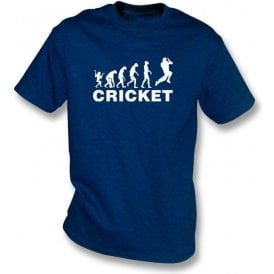 Cricket Evolution Bowler Navy Blue T-Shirt