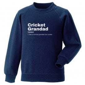 Cricket Grandad Dictionary Definition Sweatshirt