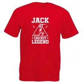 Cricket Legend Personalised Kids T-Shirt