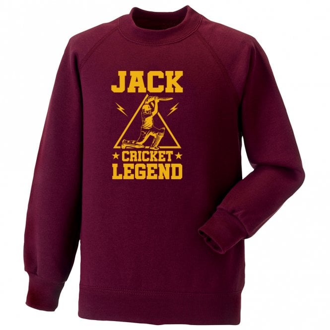 Cricket Legend Personalised Sweatshirt