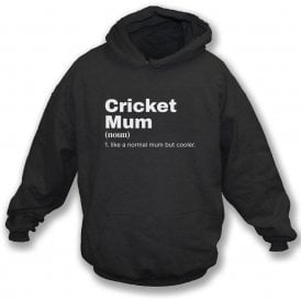 Cricket Mum Dictionary Definition Hooded Sweatshirt