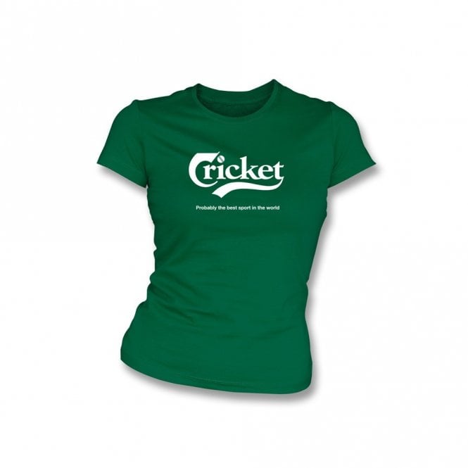Cricket - Probably The Best Sport In The World Organic Womens Slim Fit T-Shirt