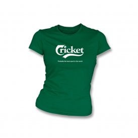 Cricket - Probably The Best Sport In The World Organic Womens Slim Fit T-Shirt