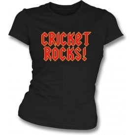 Cricket Rocks Womens Slim Fit T-Shirt