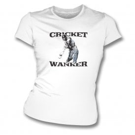 Cricket W*nker Organic Womens Slim Fit T-Shirt