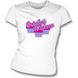 Cricket Widow Cupcakes Womens Slim Fit T-Shirt