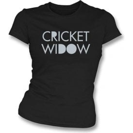 Cricket Widow Womens Slim Fit T-Shirt
