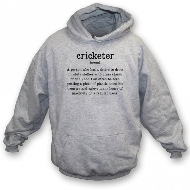 Cricketer Dictionary Definition Kids Hooded Sweatshirt