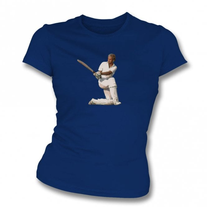 David Gower (England Influenced) Art Print Organic Womens Slim Fit T-Shirt