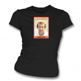 David Lloyd Retro Sticker Womens Slim Fit T-Shirt