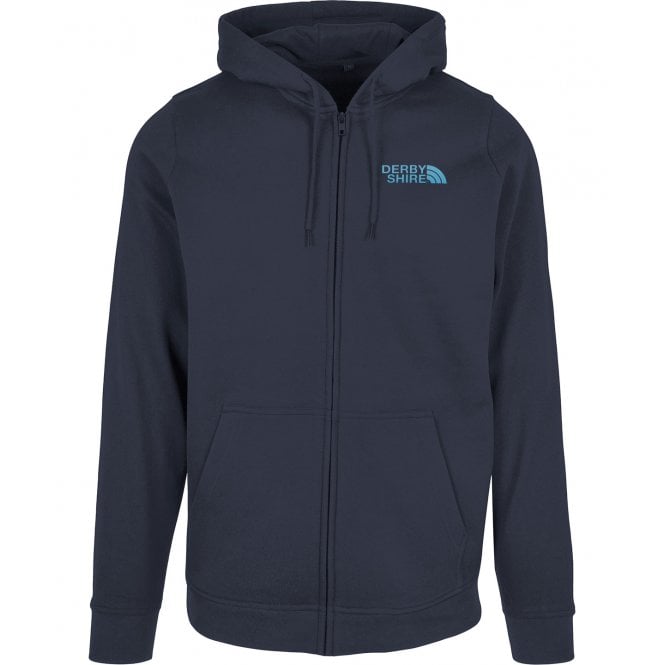 Derbyshire Region Embroidered Left Breast Logo Zip Hooded Sweatshirt
