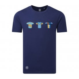 Derbyshire Retro Cricket Kits (True Colours Collab) Organic T-Shirt