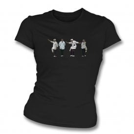 Dickie Bird Art Print Montage Organic Womens Slim Fit T-Shirt